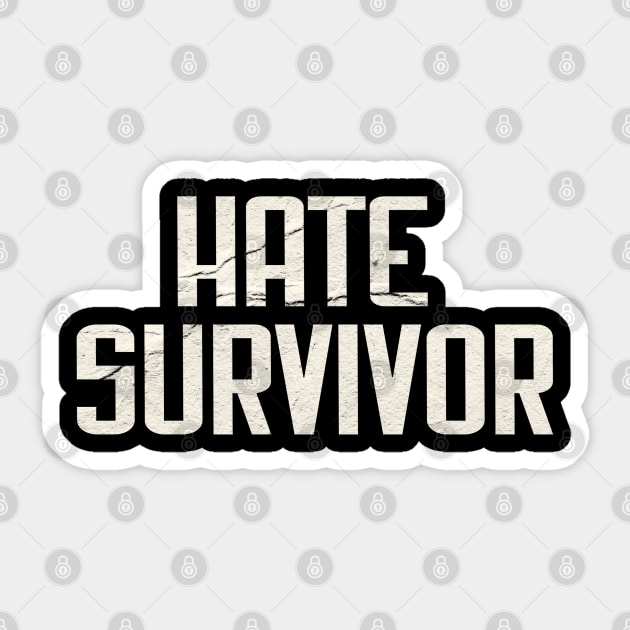 hate survivor grunge Sticker by Space Monkeys NFT